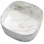 Умивальник накладний Mixxus Premium Diverse-0104 marble 370x370x135 мм MP6537, Мармур - мініатюра 1