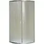 Душевая кабина Bravo полукруглая без поддона Wisla N80FS 1 шт., хром матовый - миниатюра 1