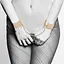 Наручники Bijoux Indiscrets Desir Metallique Handcuffs - Gold, металеві, стильні браслети - мініатюра 6