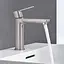 Смеситель для умывальника S-Size Grohe Lineare 23106DC1 Хром матовый - миниатюра 2