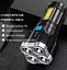 Ручной аккумуляторний фонарик X509 4LED+COB - мініатюра 5