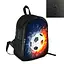 Рюкзак спортивний, шкільний, міський 38×28см з принтом Футбол дитячий, підлітковий для хлопчика футболіста (4278) - мініатюра 1