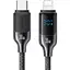Кабель Usams SJ741 Type-C To Lightning 30W Digital Display Zinc Alloy Fast Charging Data CableHX Series 1.2 м Сірий - мініатюра 1