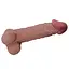 Фалоімітатор Baile Sliding Skin Bendable 9.4'' 24 см коричневий - мініатюра 4