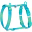 Шлея для собак Waudog Nylon Recycled анатомічна H-подібна з QR-паспортом, градієнт, пластиковий фастекс, М - мініатюра 1