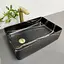 Умивальник VBI Velletri black stone matt накладний VBI-015902, Чорний матовий - мініатюра 5