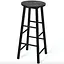 Комплект барних стільців Costway Eugad з підставкою для ніг чорний - мініатюра 6