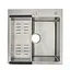 Кухонная мойка Gappo GS5050 накладная 500x500 мм, нержавеющая сталь, Нержавеющая сталь - миниатюра 2