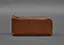 Кожаный портмоне-купюрник на молнии 14.0 светло-коричневый - миниатюра 1