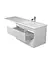 Тумба Мойдодир Unik 80-A Adam 140 R Білий підвісна з крилом над пральною машиною Білий - мініатюра 2