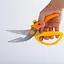 Кухонные ножницы секатор для птицы и рыбы с фиксатором 22.5 см, Kitchen Master Оранжевый 85869 - миниатюра 8
