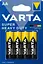Батарейка Varta Superlife AA BLI 4 Zinc-carbon - мініатюра 1