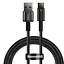 Кабель Baseus Tungsten Gold Fast Charging Data Cable USB to Type-C 100W 1m Black (CAWJ000001) - мініатюра 1