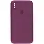 Чехол Epik Silicone Case Square Full Camera Protective AA для Apple iPhone X/XS 5.8 Бордовый/Maroon - миниатюра 1