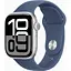 Смарт-годинник Apple Watch Series 10 GPS 42mm Silver Alu. Case w. Denim Sport Band - S/M (MWWA3) - мініатюра 1