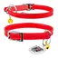 Нашийник для котів шкіряний Waudog Glamour з QR-паспортом без прикрас XXS Ш 9 мм Д 22-30 см червоний - мініатюра 1