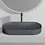 Умивальник Rea Iris 71 grey matt накладний REA-U4306, Сірий - мініатюра 1