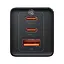 Адаптер сетевой 65 W Baseus Gan5 Pro CCGP120201 3 порта: USB +2 Type-C - миниатюра 3