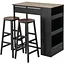Барний стіл та 2 барні стільці Costway Picmi в стилі Loft - мініатюра 1