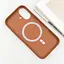 Шкіряний чохол Epik Carved with MagSafe для Apple iPhone 16, 6.1 Orange - мініатюра 4