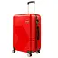 Валіза Велика (L) Полікарбонат На 4-х подвійних колесах 120Л POLO ПК018-L Червоний - мініатюра 1