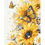 Набір для розпису ArtCraft Жовті квіти 40 x 50 см (13149-AC) - мініатюра 1