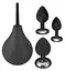 Набір для анальної стимуляції Orion Black Velvets Anal Kit 4 шт. (чорний) - мініатюра 1