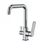 Змішувач для кухні на дві води Frap F4361 хром - мініатюра 1