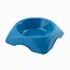 Миска для корма пластиковая 25x25x6,1h, 1,2 л, синий - миниатюра 1