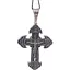 Срібний хрест Харківська ювелірна фабрика Розп'яття Христа. 3379-Ч - мініатюра 1