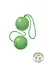 Вагінальні кульки Fuck Green Sphere Balls, 3.2 см, зелений - мініатюра 2