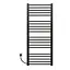 Электрический полотенцесушитель Kosser Стэп 1200x500 EL тайм. черный ДСТ04EL, Черный матовый, Левое - миниатюра 2