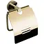 Держатель туалетной бумаги с крышкой VBI Uranus gold VBI-040413GL Золотой - миниатюра 1
