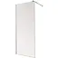 Душевая перегородка Mixxus Premium Flat SP01-100x200-TR хром Walk-In прозрачное стекло 8 мм MI6851, прозрачное, хром - миниатюра 1