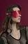 Маска на глаза Feral Feelings - Blindfold Mask, Червоний - миниатюра 3