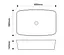 Умивальник накладний Mixxus Premium Diverse-0111 600x380x140 мм MP6561, Білий - мініатюра 3
