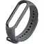 Ремешок для фитнес-браслета Lemfo для Xiaomi Mi Band 5, 6, 7 темно-серый - миниатюра 1
