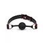 Кляп Liebe Seele Victorian Garden Breathable Silicone Ball Gag 4.3 см чорний з червоним - мініатюра 3