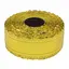 Лента для подарков и цветов 2/50 металл, золото, рифленая полоска - миниатюра 1