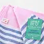 Рушник пештемаль Lovely Svi бавовняний, пляжний, хамам, spa - XХL 100x180 см Pink/Blue Stripes (7032025) - мініатюра 2