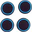 Накладки на стики Thumb Grips 4-pack для PS4-PS5-Xbox Black-Blue [122998] - миниатюра 1
