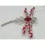 Серебряная брошь Vegas Стрекоза с фианитами и эмалью. 70001Р Красный - миниатюра 2