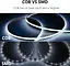 COB LED стрічка 24V Холодний білий 6000K 2m, Arote LED стрічка 3 мм шириною димоване світло високої щільності DIY 384LEDs/м - мініатюра 4