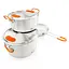 Набор посуды GSI Outdoors Glacier Stainless Base Camper Medium (1099-68183) - миниатюра 3