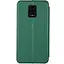 Кожаный чехол-книжка Classy для Xiaomi Redmi Note 9s / Note 9 Pro / Note 9 Pro Max Зеленый - миниатюра 2