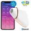 Вакуумний кліторальний стимулятор з вібрацією Satisfyer Love Triangle білий - мініатюра 6
