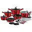 Набор посуд из 18 предметов Berlinger Haus Metallic Line Burgundy Edition (BH-7035) - миниатюра 1