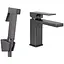 Змішувач для умивальника Qtap Gemini (з гігієнічним душем) Gunmetal Black PVD QTGEM272GMB45692 - мініатюра 1
