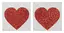 Наклейки для сосків Cottelli Accessoires Titty Sticker Heart червоний - мініатюра 3