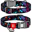 Нашийник для собак нейлоновий Waudog Nylon з QR адресником Нескінченні світи пластиковий фастекс S 1.5х 25-35 см - мініатюра 1
